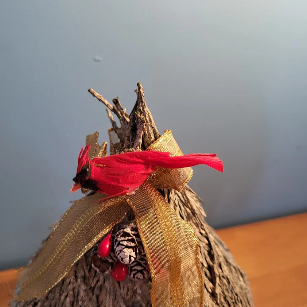Cardinal painted Bird house decor